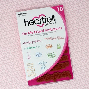 Heartfelt - Stämpelset - For My Friend Sentiments Cling Stamp Set