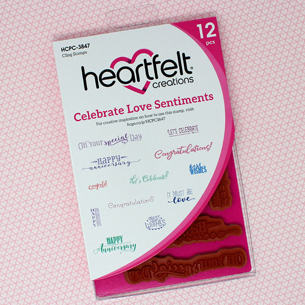 Heartfelt - Stämpelset - Celebrate Love Sentiments Cling Stamp Set