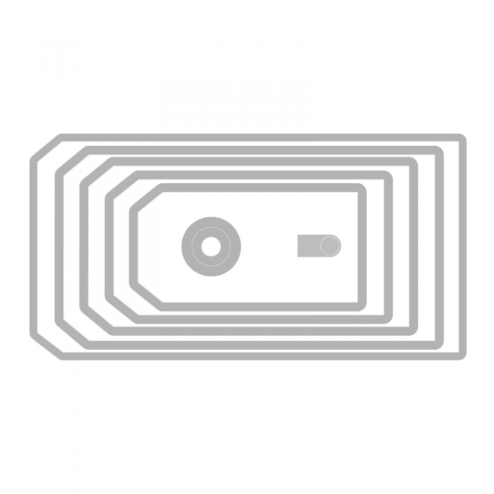 Sizzix - Dies Thinlits - Stacked Tags - 2