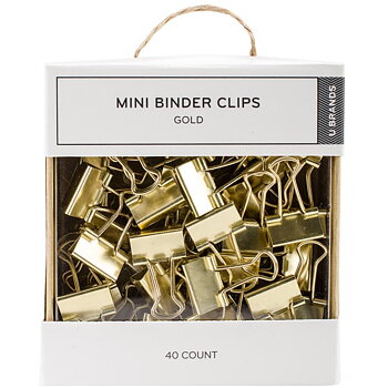 Pappers clips - Mini clip binders- 40st