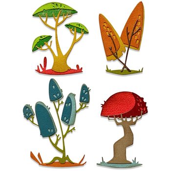 Sizzix - Dies Thinlits - Funky Toadstools