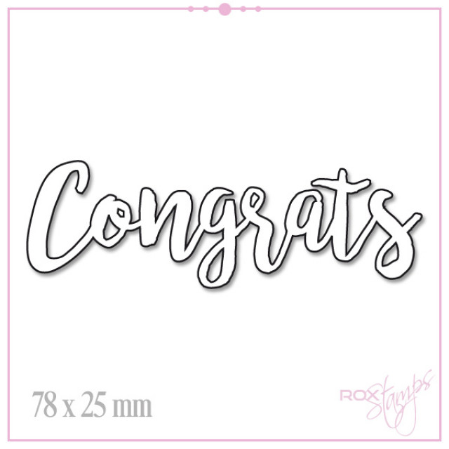 ROX Stamps - Die - Congrats