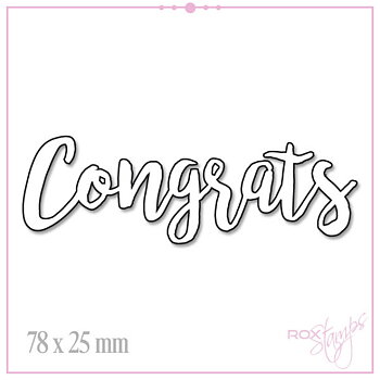 ROX Stamps - Die - Congrats