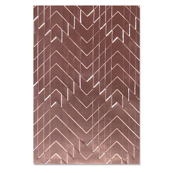 Sizzix - 3D  Textured Impressions Emb. Folder - Staggered Chevrons