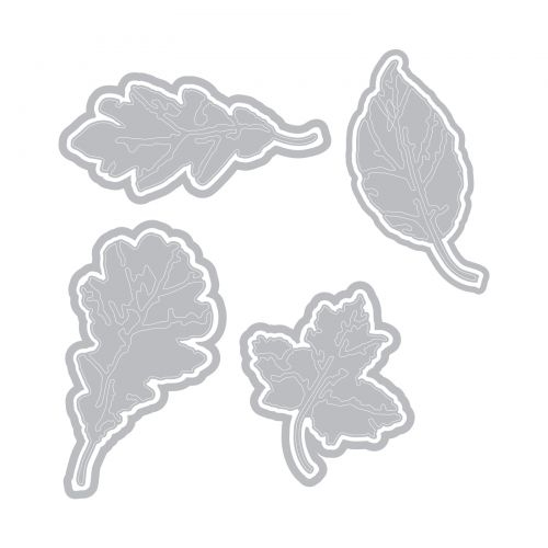 Sizzix - Thinlits Die Set - 8PK Leaf Print - 2