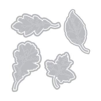 Sizzix - Thinlits Die Set - 8PK Leaf Print