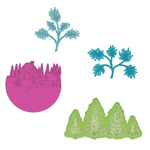 Heartfelt - Dies - Snowy Pine Village - 2