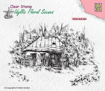 Nellies Choice - Clearstamp - Idyllic Floral - Old Cottage
