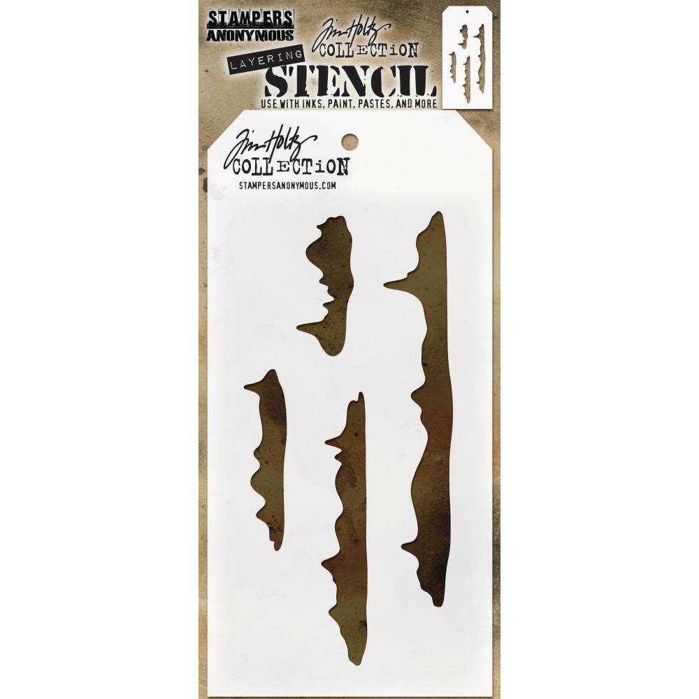 Tim Holtz - Layering stencil - Snowcap - 3