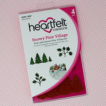 Heartfelt Stämpelset - Snowy Pine Village
