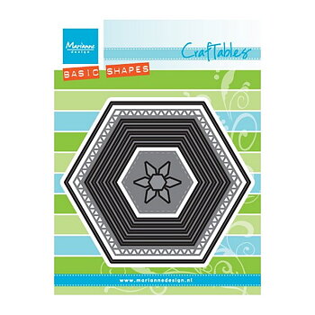 Marianne Design - Punch Dies Basic zeshoek 12x16