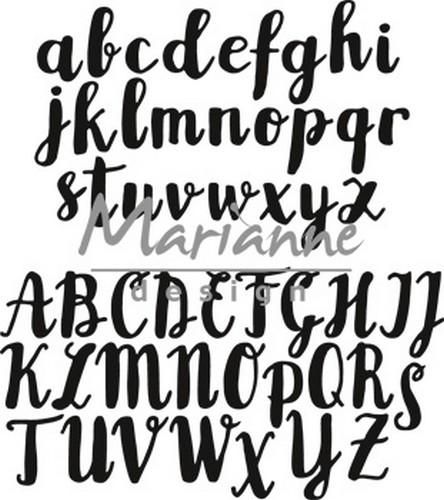 Marianne Design - Dies Crafttable Brush Alfabet 