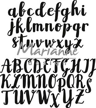 Marianne Design - Dies Crafttable Brush Alfabet 