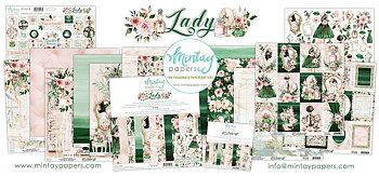 Mintay - Stickers på Chpboard - Lady 12x12"