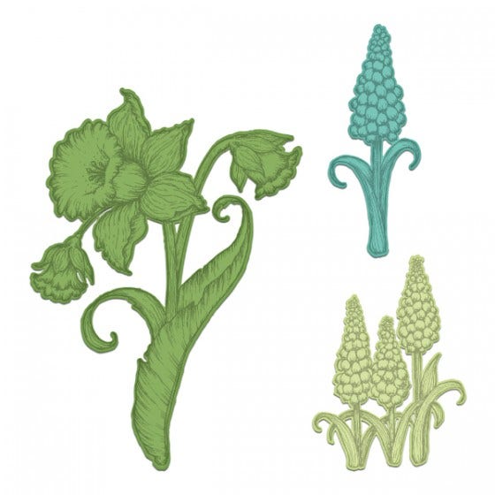Heartfelt - Delightful Daffodil & Hyacinth - dies