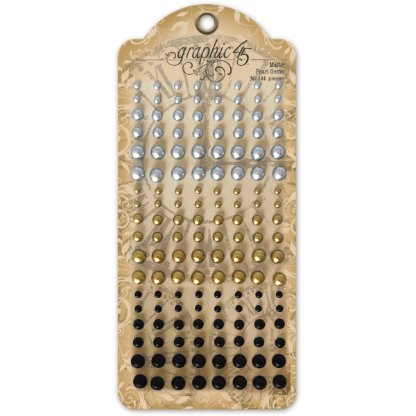 Graphic45 - Matte Pearl Gems