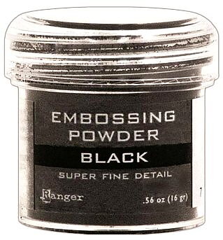 Ranger - Embossing powder - Black - Super fine