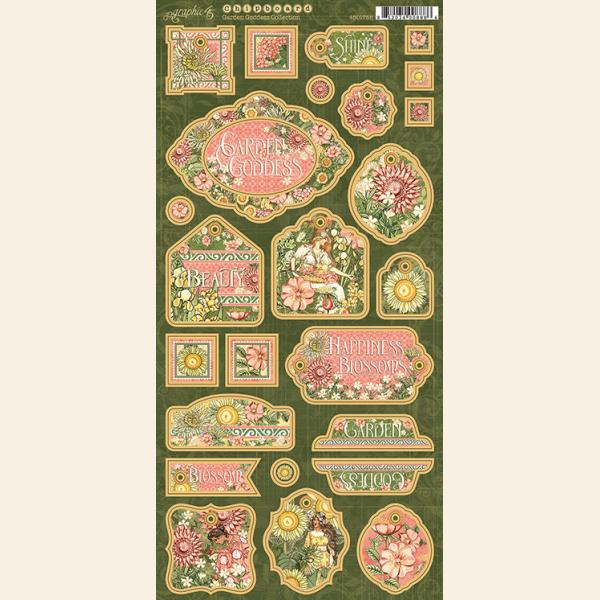 Graphic45 - Garden Goddess- Chipboardark