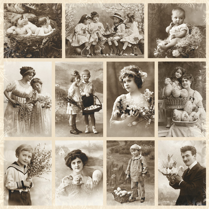 Pion Design - From Grandma´s Attic - Spring greeting 12" x 12"