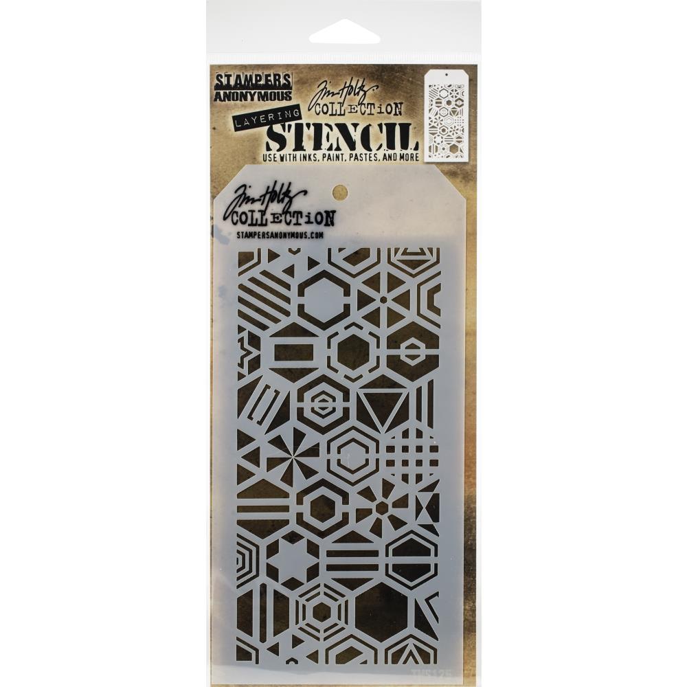 Tim holtz - Layering Stencil - Patchwork Hex