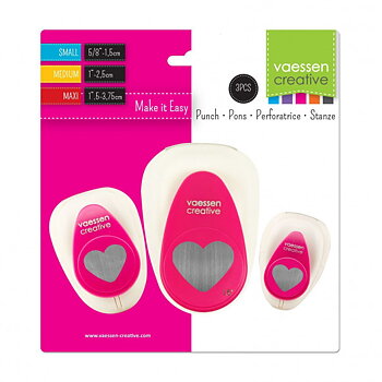 Vaessen - Punch-   Craft punch set hearts 