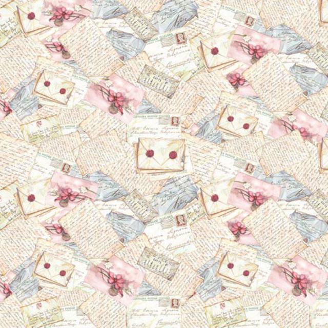 Stamperia - Servettpapper - Flowers Letter