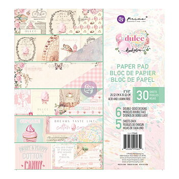 Prima -  Dulce Collection -  Paper pad 8x8"
