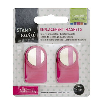 Vaessen - Stamp easy magnets - extra 2 pack, rosa