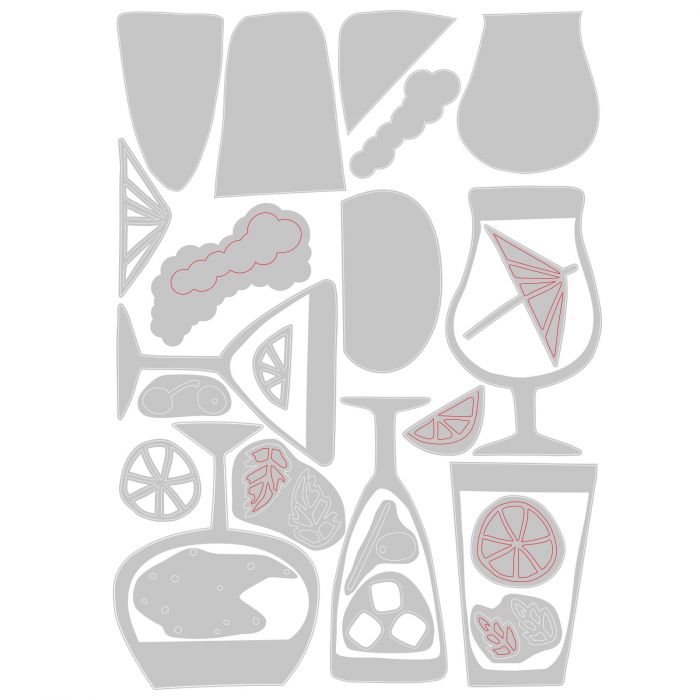 Sizzix - Dies Thinlits - Happy hour - 4