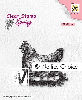 Nellies Choice - Clearstamp - Mother hen