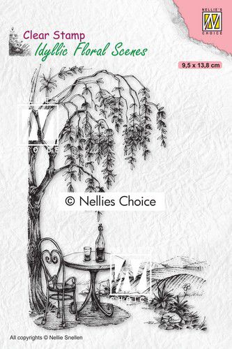 Nellies Choice - Clearstamp - Seating with tree
