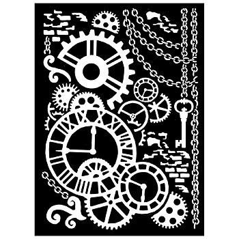 Stamperia - schablon/mask cm. 20x25/0.5 mm Steampunk mechanism