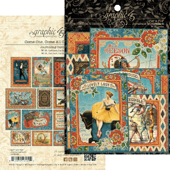  Graphic45 - Come one, Come all - Ephemera & Journaling cards 