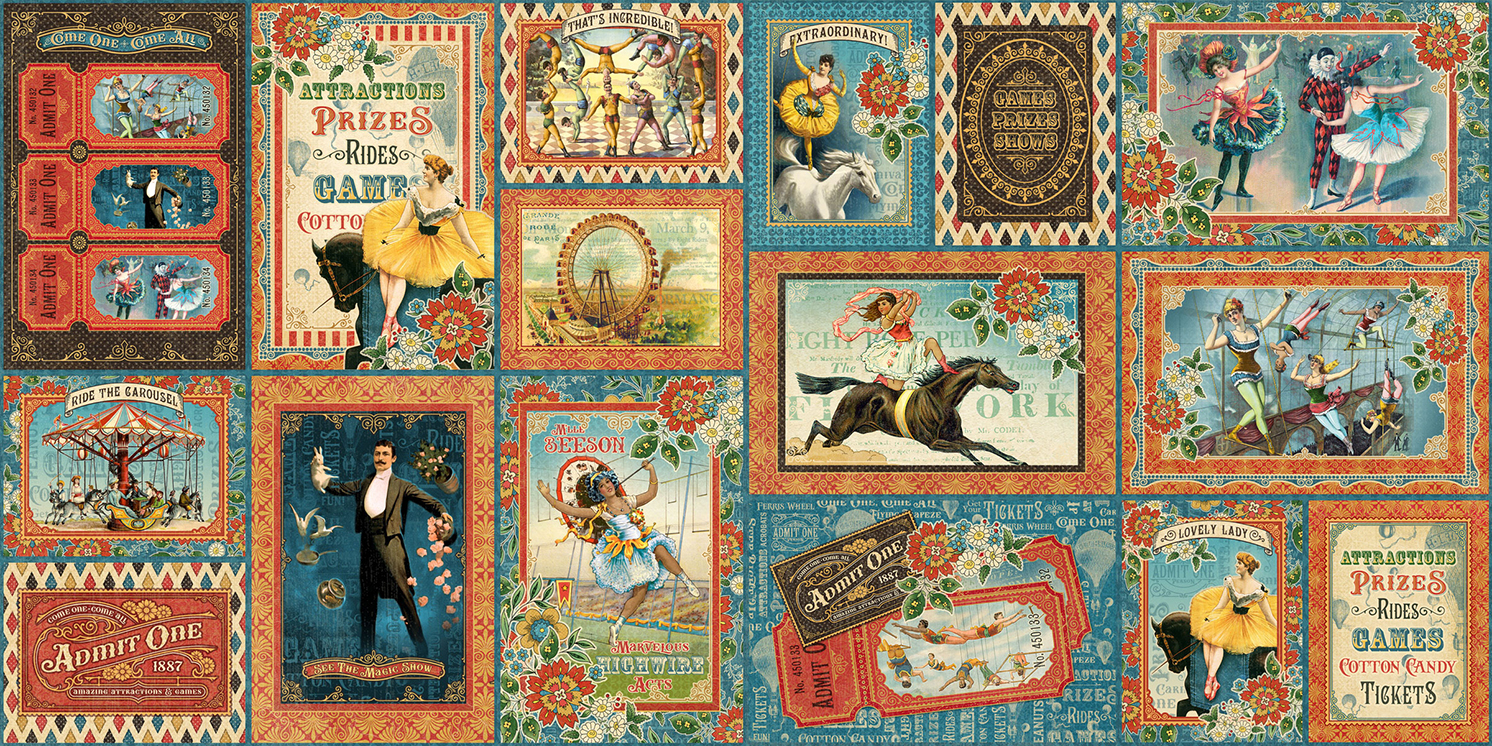  Graphic45 - Come one, Come all - Ephemera & Journaling cards  - 2