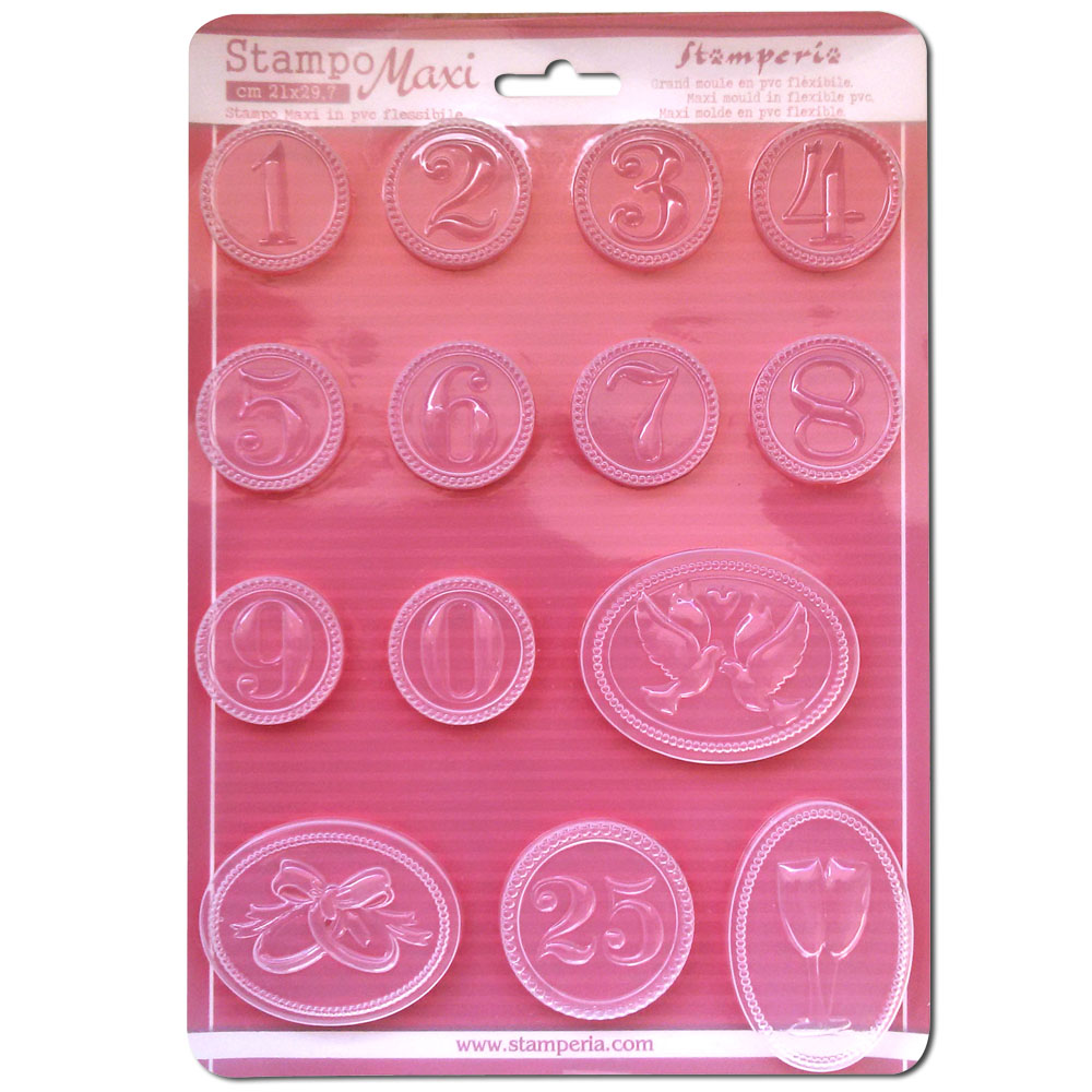 Stamperia - Soft maxi Mould - Dates and anniversary