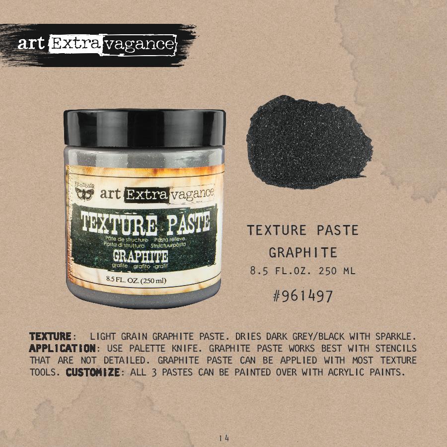 Art Extravagance- Texture Paste - Graphite, 250 ml
