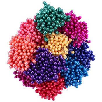 Heartfelt - Stamens - Bright Pearl bouquet - Medium - 10 buntar