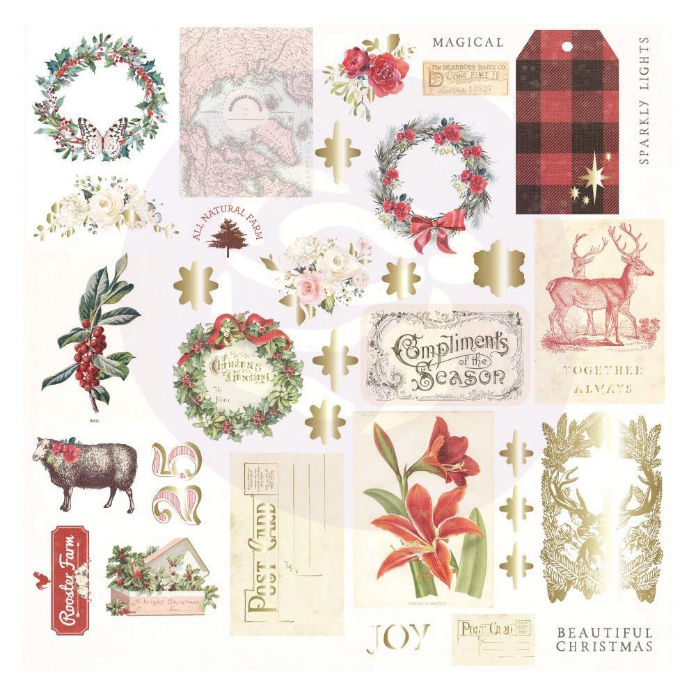 Prima - Christmas in the country -  Ephemera 34 delar