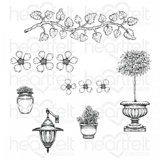 Heartfelt - Komplett set i 2 delar - French Cottage 'scapes - 2