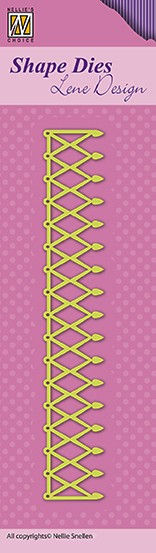 Nellie´s Choice - Lene Design border shape dies  "fence" 