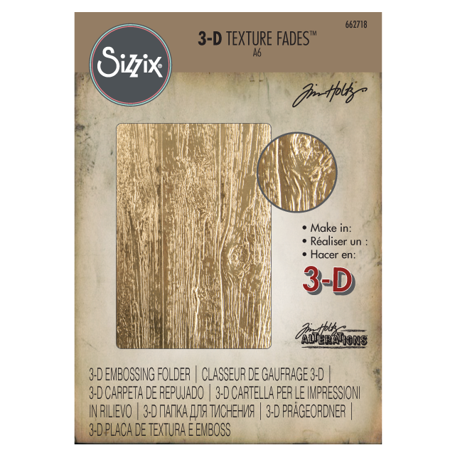 Sizzix - 3D texture fades (A6) - Lumber
