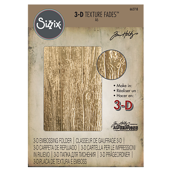 Sizzix - 3D texture fades (A6) - Lumber