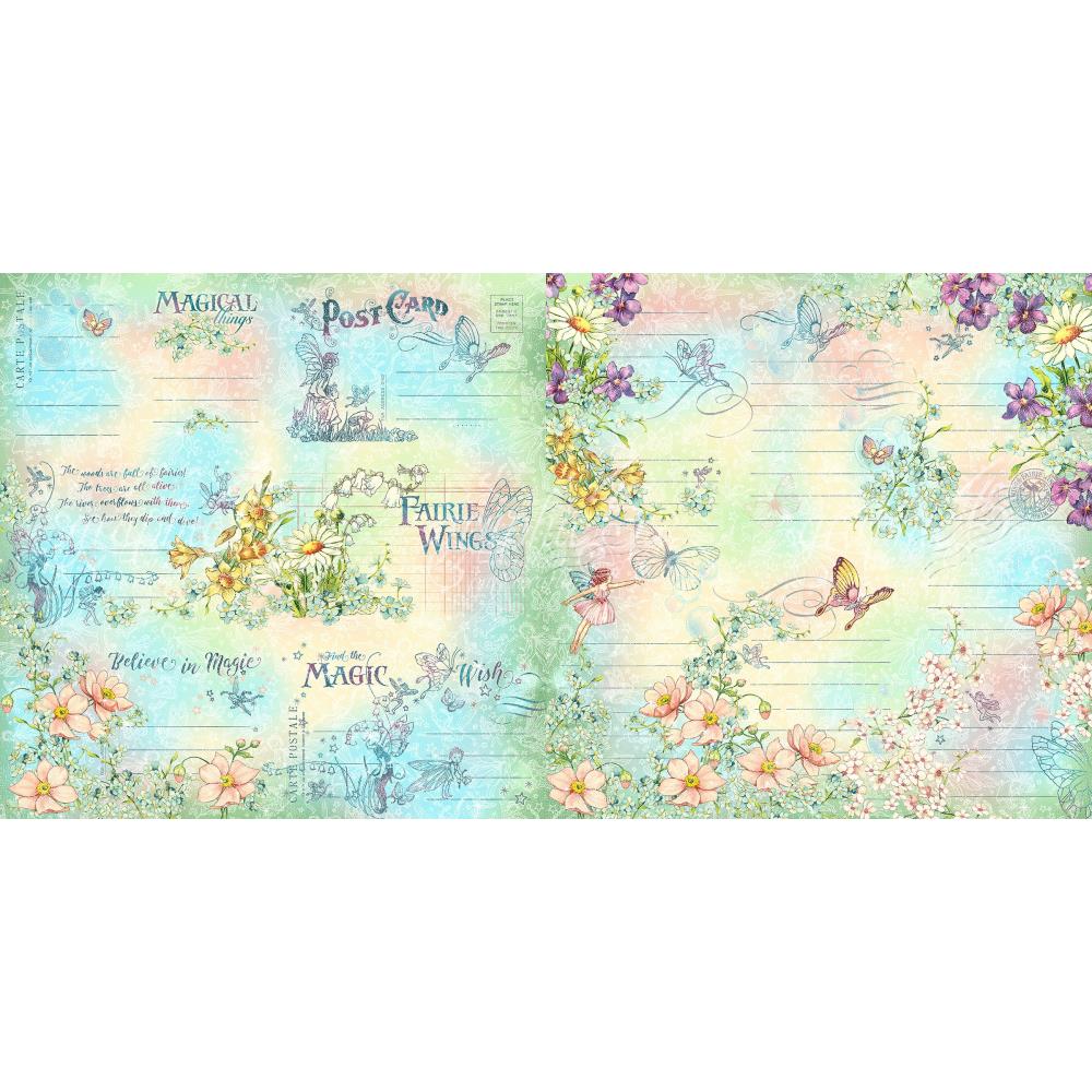 Graphic45 - Fairie Wings - Journaling & Ephemera Cards - 4