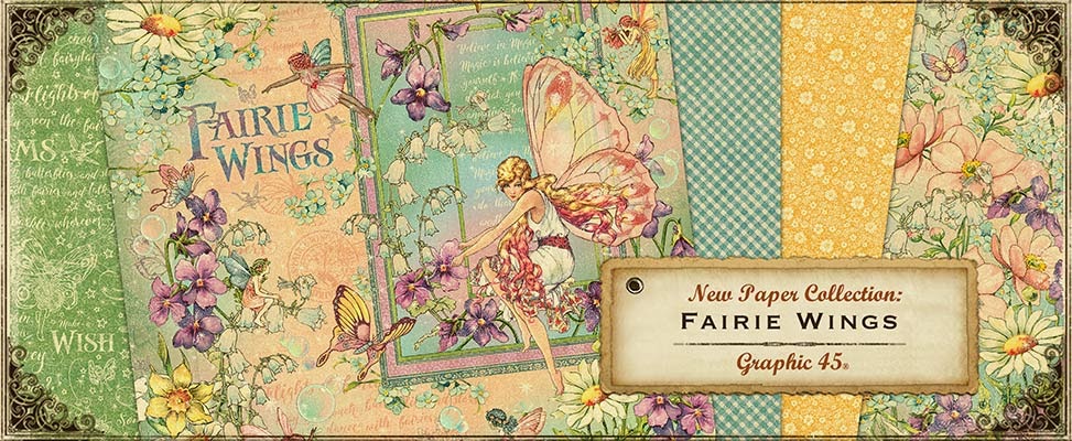 Graphic45 - Fairie Wings - Journaling & Ephemera Cards - 5