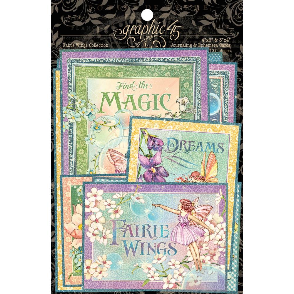 Graphic45 - Fairie Wings - Journaling & Ephemera Cards
