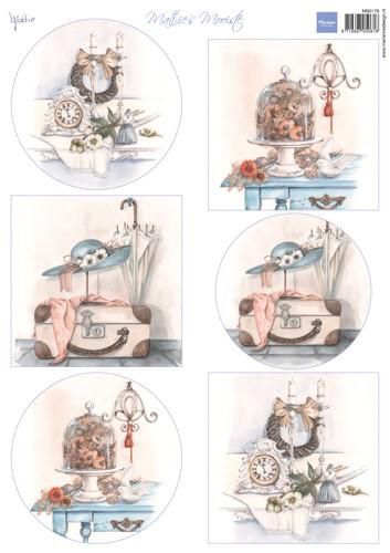 Marianne D  - Decoupageark - Mattie‘s beautiful: Brocante - 1 ark