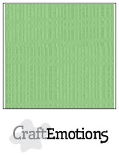 CraftEmotions linen cardboard 10 Sh pistachio 30,5x30,5cm / LC-64