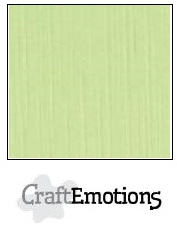 CraftEmotions linen cardboard 10 Sh kiwi 30,5x30,5cm / LC-21