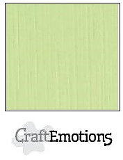 CraftEmotions linen cardboard 10 Sh kiwi 30,5x30,5cm / LC-21