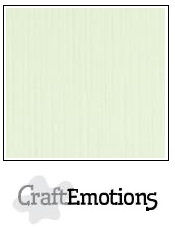 CraftEmotions linen cardboard 10 Sh light green 30,5x30,5cm / LC-34
